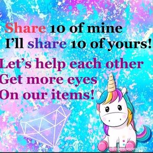 Let’s get sharing!! 🦄🦋🧜🏼‍♀️🛍💕